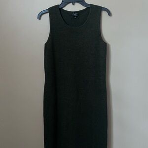 Talbots Dark Green Sleeveless “Pure Merino Wool” knit dress size S